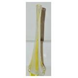 VINTAGE UCAGCO JAPANESE YELLOW ART GLASS VASE