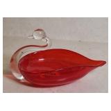 ART GLASS SWAN