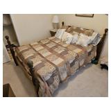 FULL SIZE BED W/ BEDDING & PILLOWS