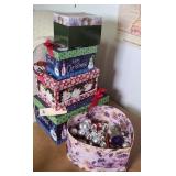 CHRISTMAS BOXES & ORNAMENTS