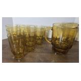 AMBER THUMBPRINT WATER SET