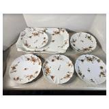 HAVILAND SERVING PLATTER & SAUCERS