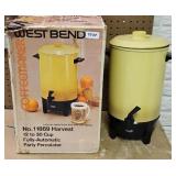MID CENTURY HARVEST GOLD PERCOLATOR