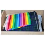 LARGE BOX OF FABRIC