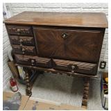 WALNUT DROP DOWN DESK