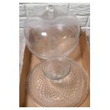 (2) CAKE STANDS & (1) COVER