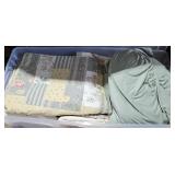 TOTE OF BLANKETS