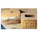 LONGABERGER SEWING BASKET & BAG HOLDER