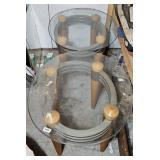 GLASS TOP END TABLES
