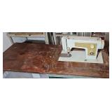 SEARS SEWING MACHINE & CABINET