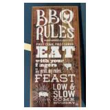 BBQ RULES SIGN