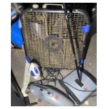 DIRT DEVIL VAC, BISSELL BROOM, & FAN, IRON