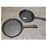 (2) CAST IRON SKILLETS
