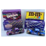 (2) ERNIE IRVAN CANDY 1:24 DIECAST CARS