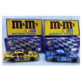 (2) ERNIE IRVAN M&M 1:24 DIECAST CARS