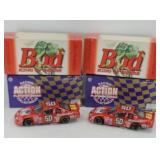 (2) BUD LOUIE THE LIZARD 1:24 DIECAST CARS