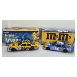(2) ERNIE IRVAN M&M ACTION 1:24 DIECAST CARS