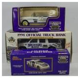 (3) BRICKYARD 400 DIECAST BANKS