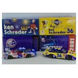 (2) KEN SCHRADER M&M & PEDIGRE 1:24 DIECAST CARS
