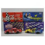 (2) DALE EARNHARDT WRANGLER & COKE 1:24 CAR