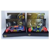 (2) JEFF GORDON VEGAS & RETRO ELITE 1:24 CARS