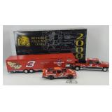 TAZ DALE EARNHARDT SET TRUCK, CAR, TRAILER 1:24