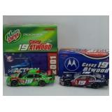 (2) CASEY ATWOOD 1:24 DIECAST CARS