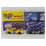 (2) ERNIE IRVAN M&M 1:24 DIECAST CARS