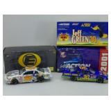 (2) JEFF GREEN CARTOON 1:24 DIECAST CARS