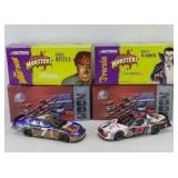 (2) ACTION MONSTER CARS: DRAKULA & WOLF MAN 1:24
