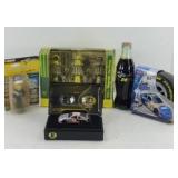 JOHN DEERE GAS PUMP SET, NASCAR COLLECTIBLES