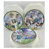 (3) DAN MARINO PLATES BY BRADFORD