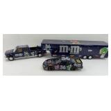 ERNIE IRVAN M & M SET TRUCK TRAILER CAR 1:24