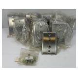 (10) AUDIO PLATES STAINLESS