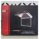 VISION FLIP DOWN 15.4" SCREEN WITH DVD PLAYER NEW