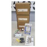 (3) WEATHERPROOF BOXES WITH OUTLET NEW