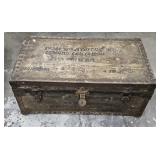 MILITARY TRUNK W/ SOLDIER NAME