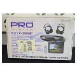 PRO VISION FLIP DOWN SCREEN WITH HEADPHONES NEW