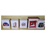 (5) HALLMARK ORNAMENTS, PEANUTS & MORE