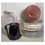 TACO FIXINGS SERVER, TORTILLA WARMER, & MORE