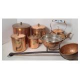 COPPER CANISTER SET, OTHER DECOR