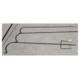 (3) SHEPHERD HOOKS