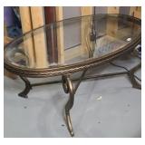 GLASS TOP COFFEE TABLE