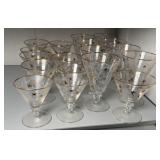 MID CENTURY COCKTAIL GLASSES