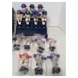 MINIATURE BOBBLE HEAD BASEBALL PLAYERS