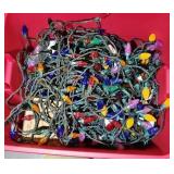 CHRISTMAS LIGHTS IN TOTE, WORK