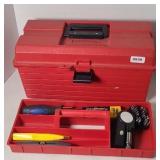 RED TOOL BOX W/ TOOLS
