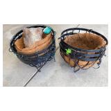 HANGING PLANTERS W/ LINERS