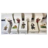 (9) HALLMARK ORNAMENTS, FATHER CHRISTMAS & SNOOPY