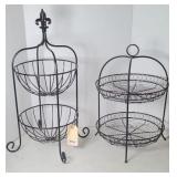 (2) TIERED SERVING BASKETS